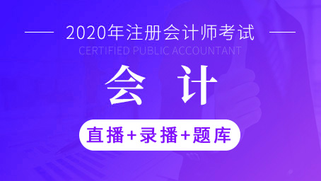 2020年注册会计师-会计（直播+录播+题库）
