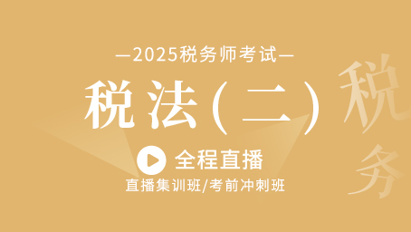 2025年税务师税法二考前密训第一讲