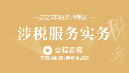 2025年税务师涉税服务实务考前密训第一讲