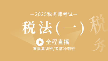 2025年税务师税法一考前密训第二讲