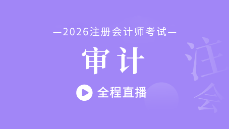 2026年注会审计考前集训第二讲
