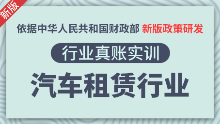 汽车租赁公司真账实训