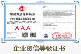 企业资信等级证书